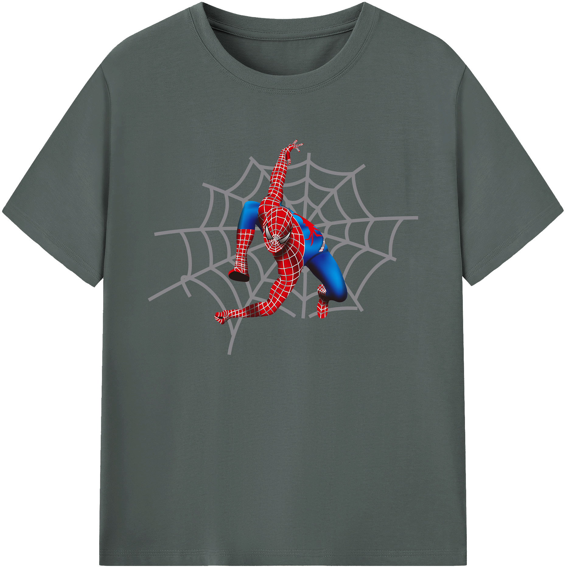 （画像用） Spider Man スパイダーマン 綿100％ メンズ半袖Tシャツ｜肌触りやわらか＆通気性